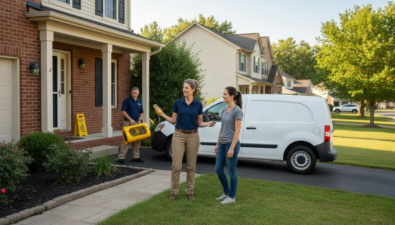 Residential water damage restoration in Macon, MS
